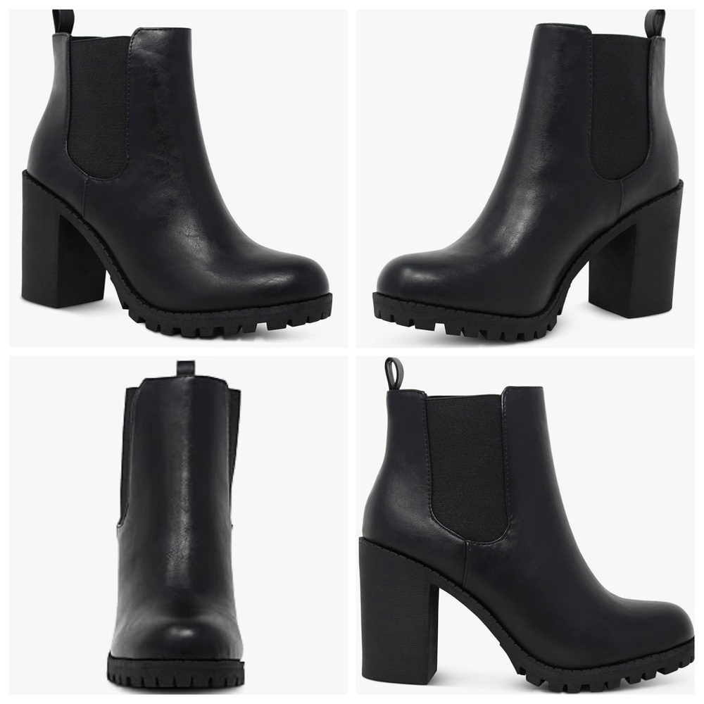 🪷 New Marco Republic Black Ankle Boots Size 6.5